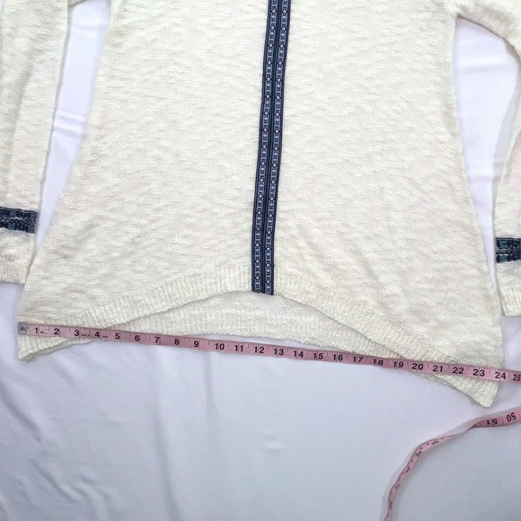 Freshman 1996 Girl Open Knit Cut Out Tassel Lightweight Sweater Sz XL(16) Tribal - Picture 9 of 13